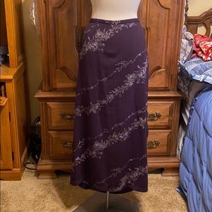 Purple Flowered Skirt